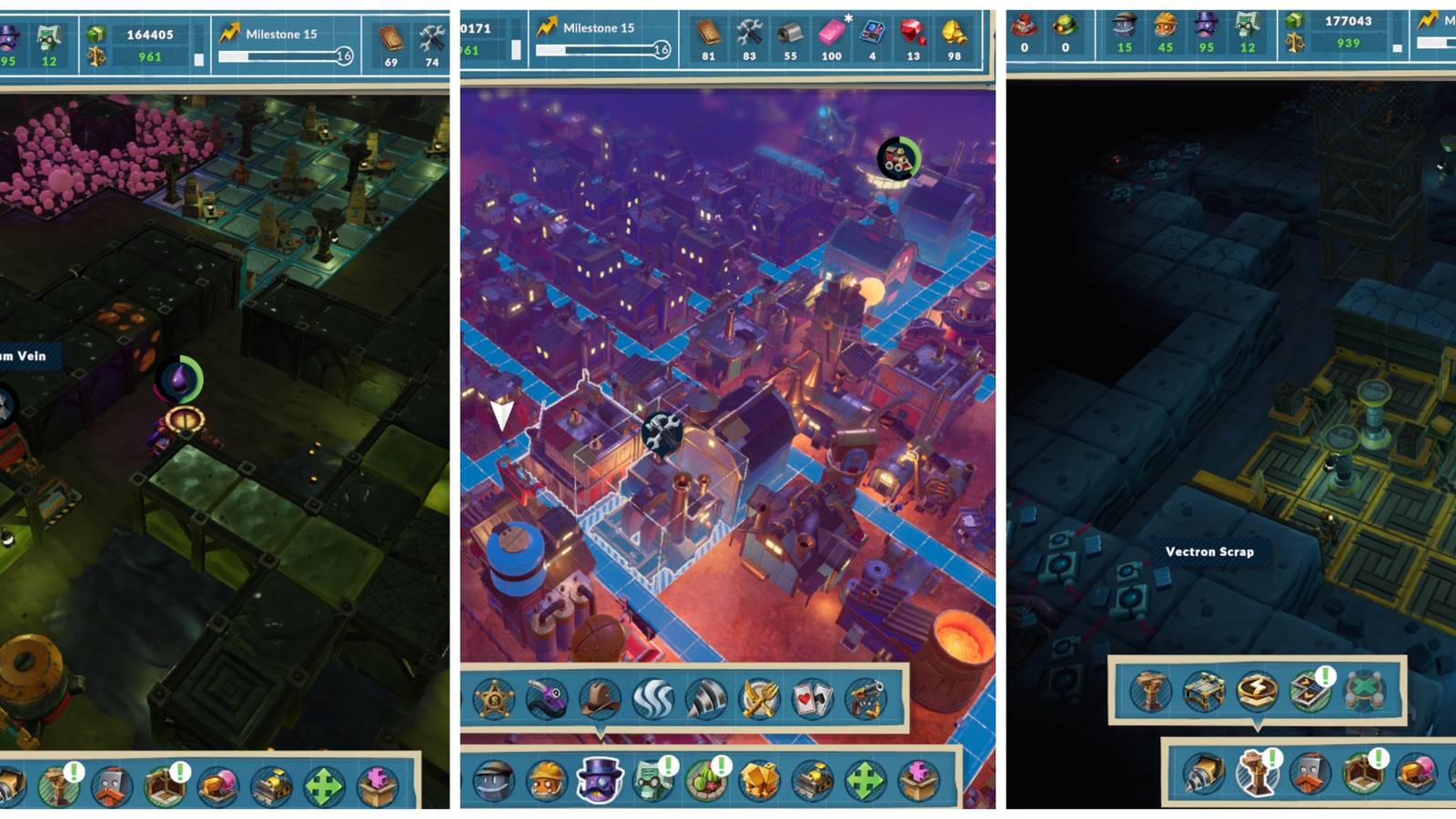 Ironium Vein, Toolmaker, and Vectron Scrap block