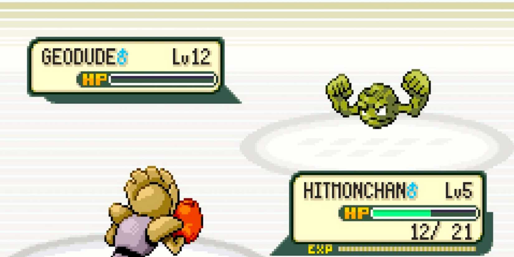 Fighting a battle in Pokemon FireRed