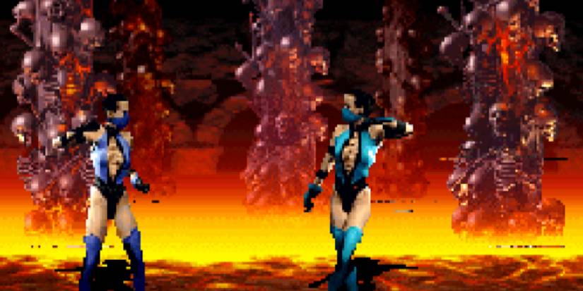 Fighting a match in Ultimate Mortal Kombat