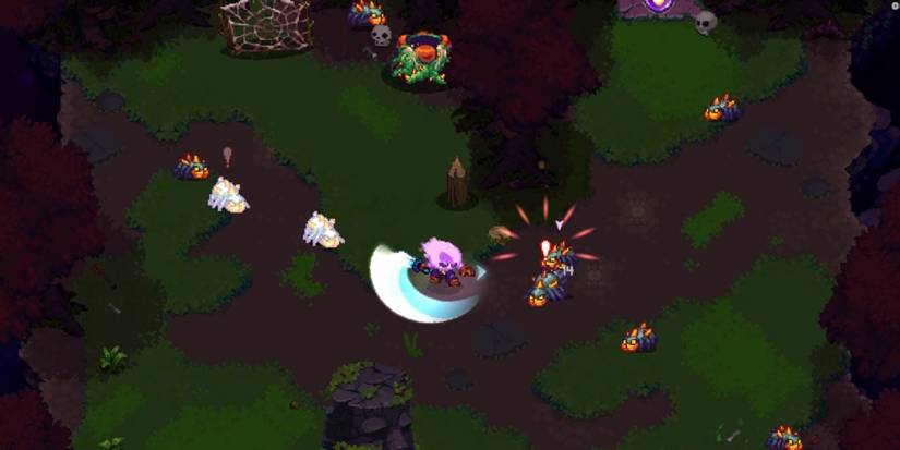 Fighting enemies in Ember Knights