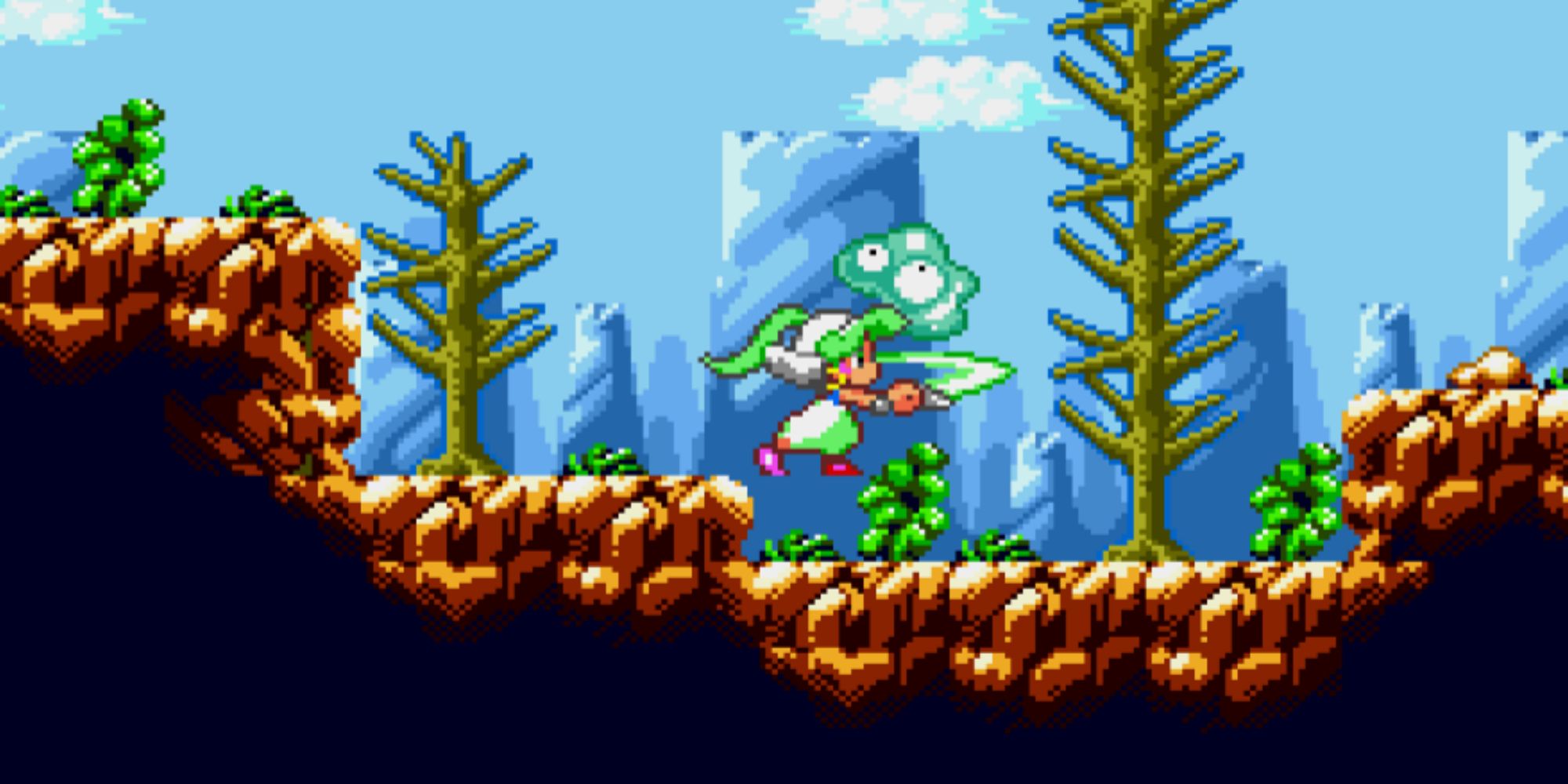 Fighting enemies in Monster World 4