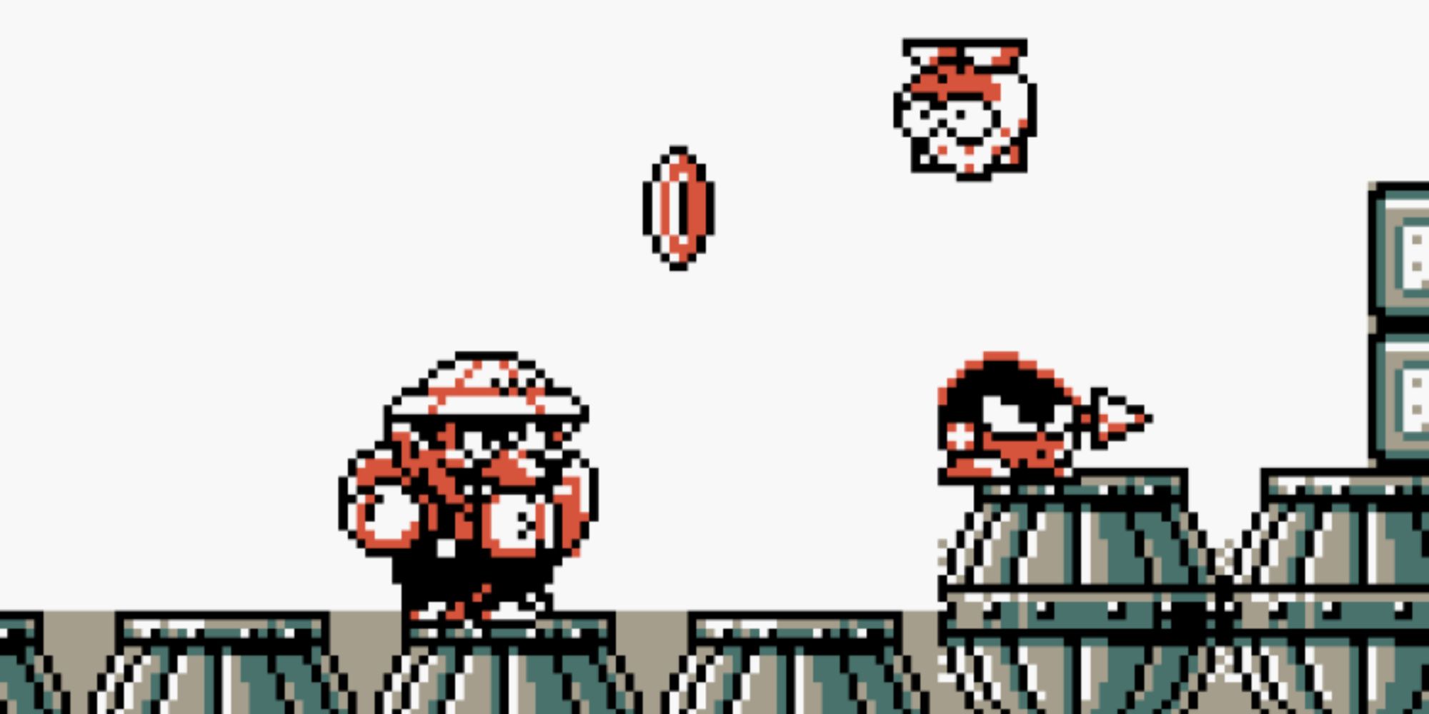 Fighting enemies in Wario Land Super Mario Land 3