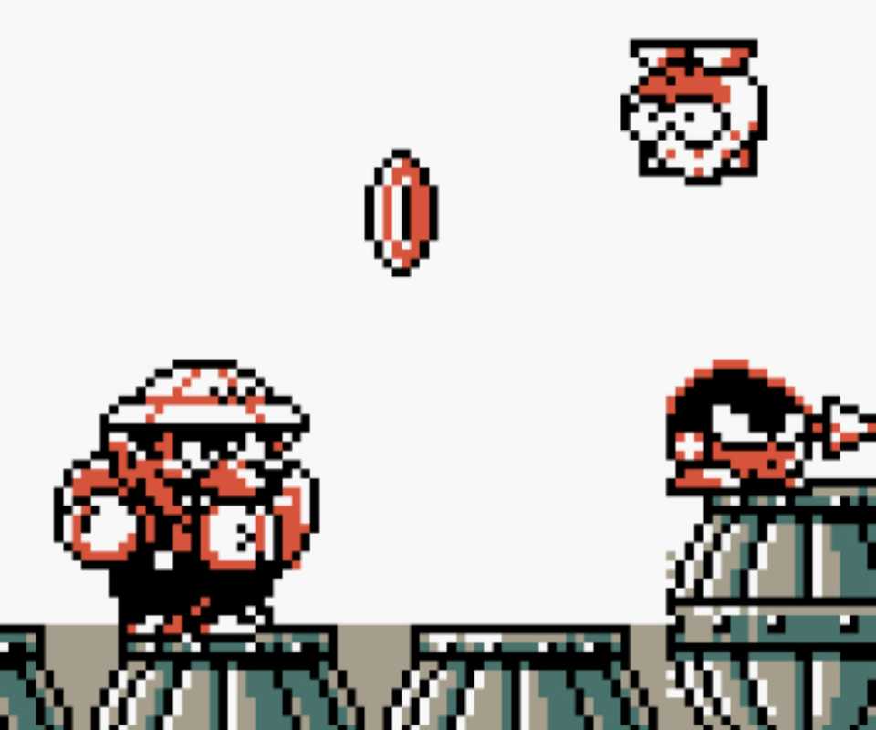 Fighting enemies in Wario Land Super Mario Land 3