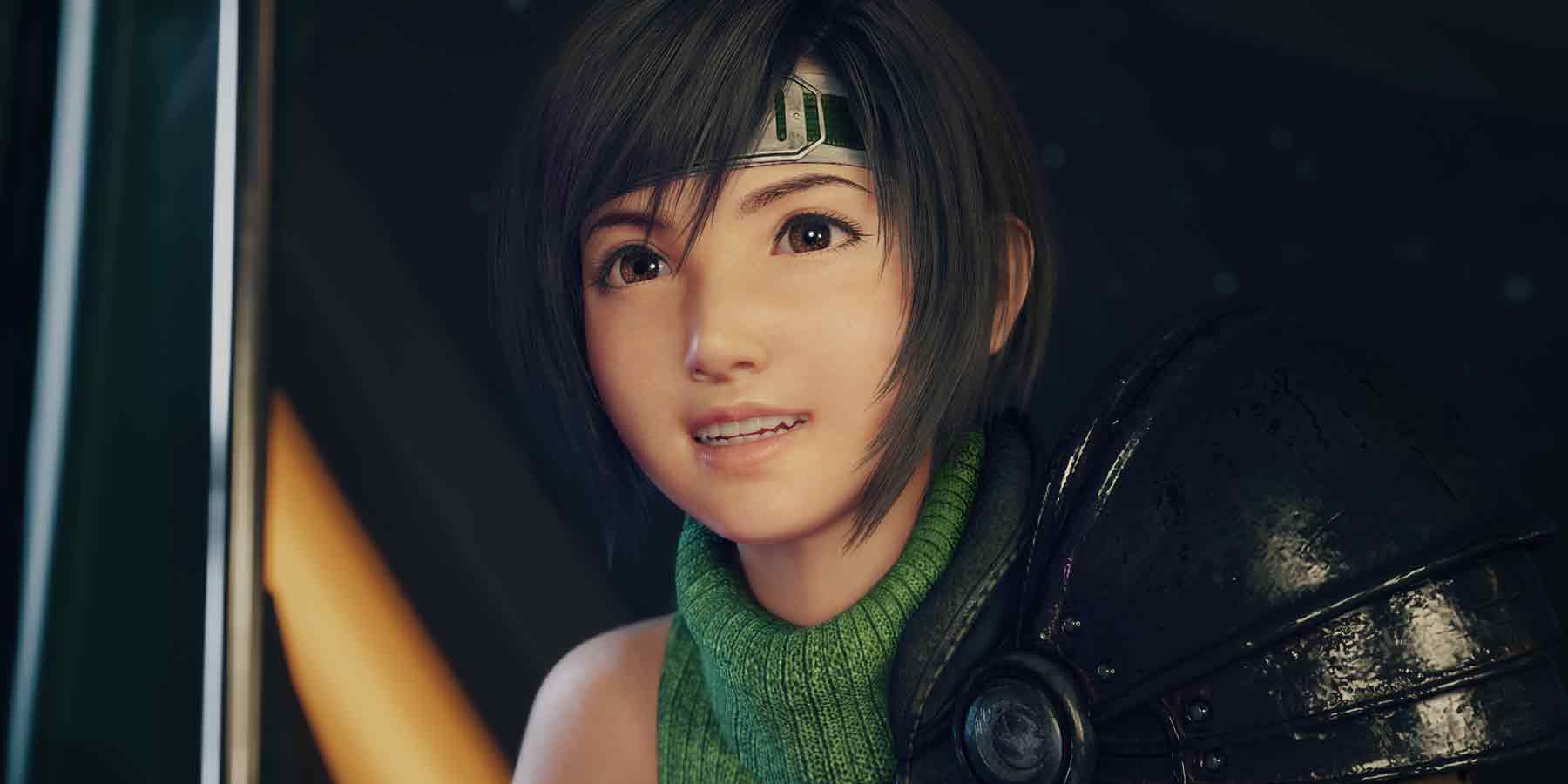 Final Fantasy 7 Rebirth Yuffie smiling close-up from January 15 2024 promo