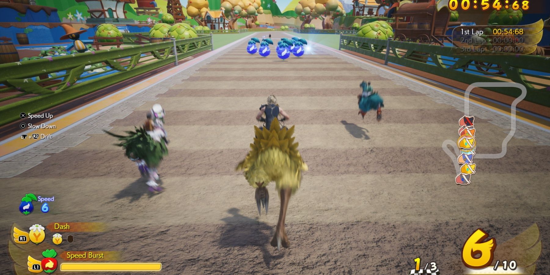 Final Fantsay 7 Rebirth Chocobo racing