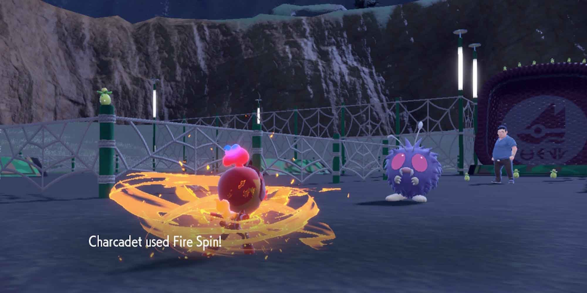 The Fire Spin move in Pokemon