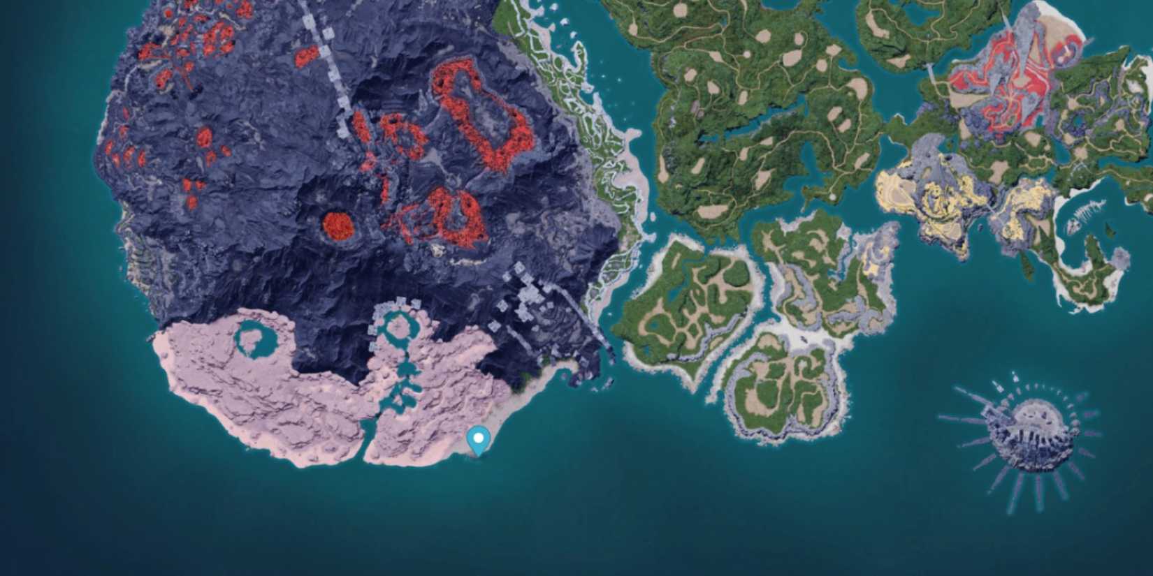 Palworld: Fisherman’s Point location on the map