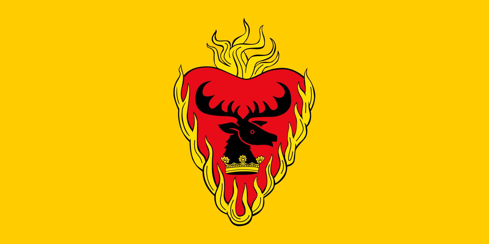 Bandeira de Stannis Baratheon em Game of Thrones