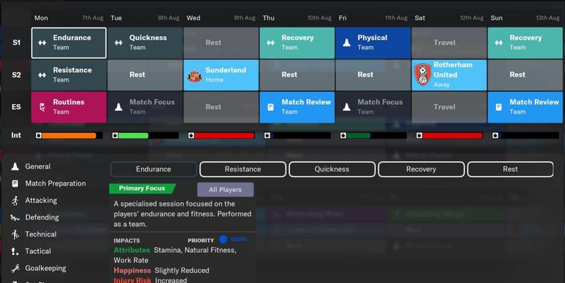 An image of Footballl Manager 2024: physical-focus