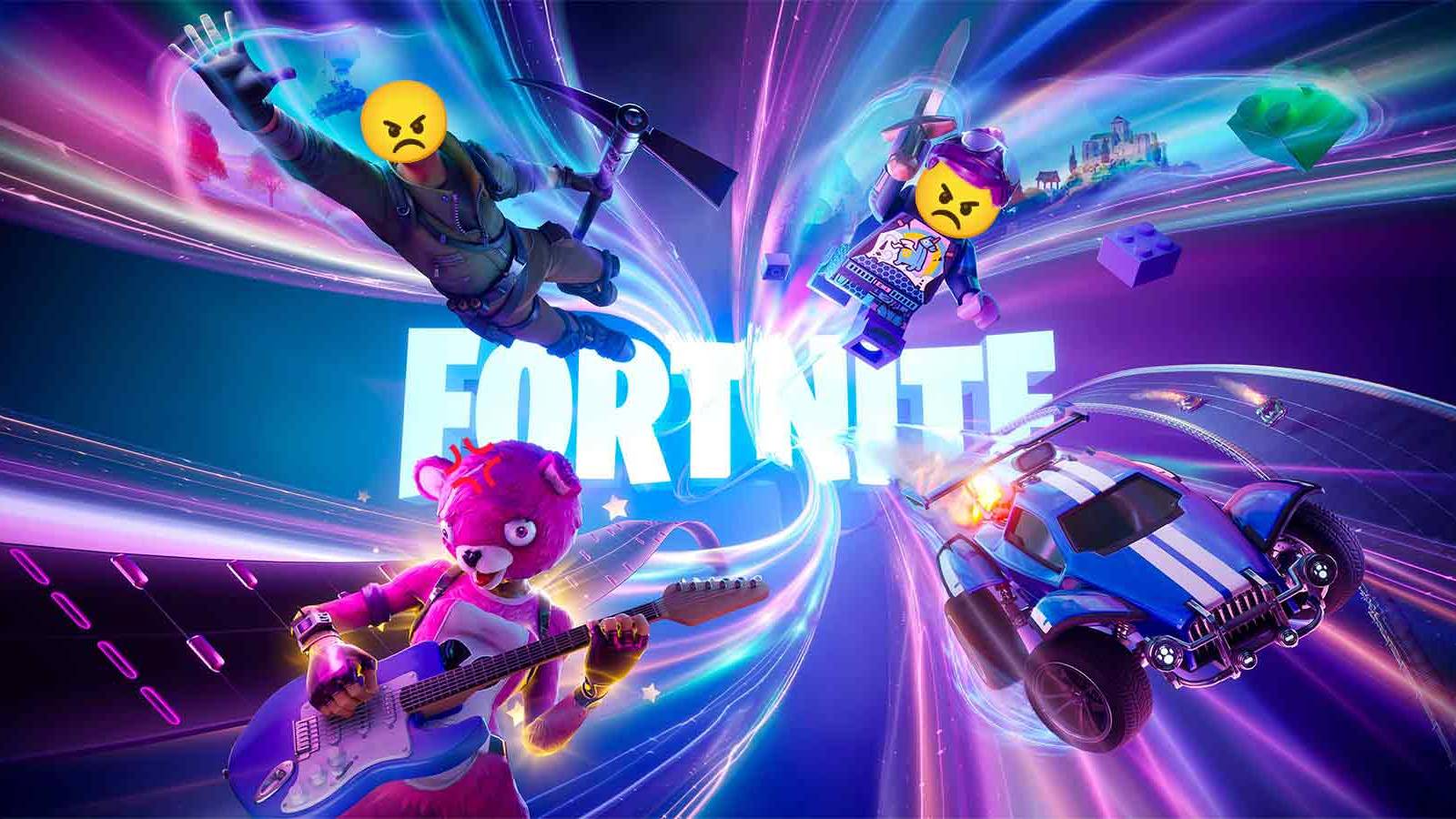 Fortnite 2024 key artwork angry emoji edit