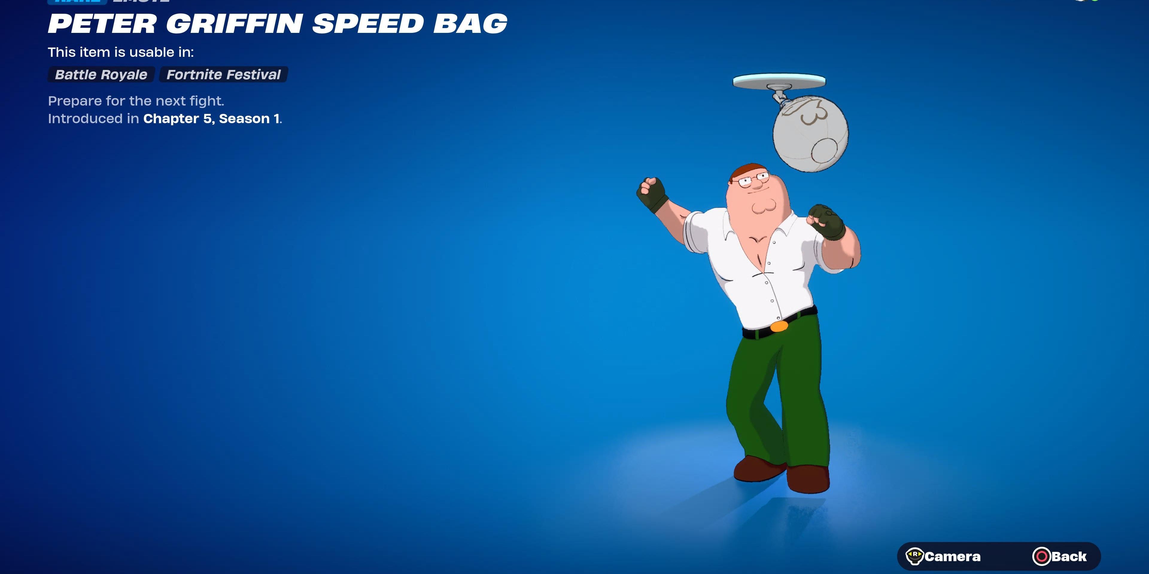 Peter Griffin Speed Bag Emote