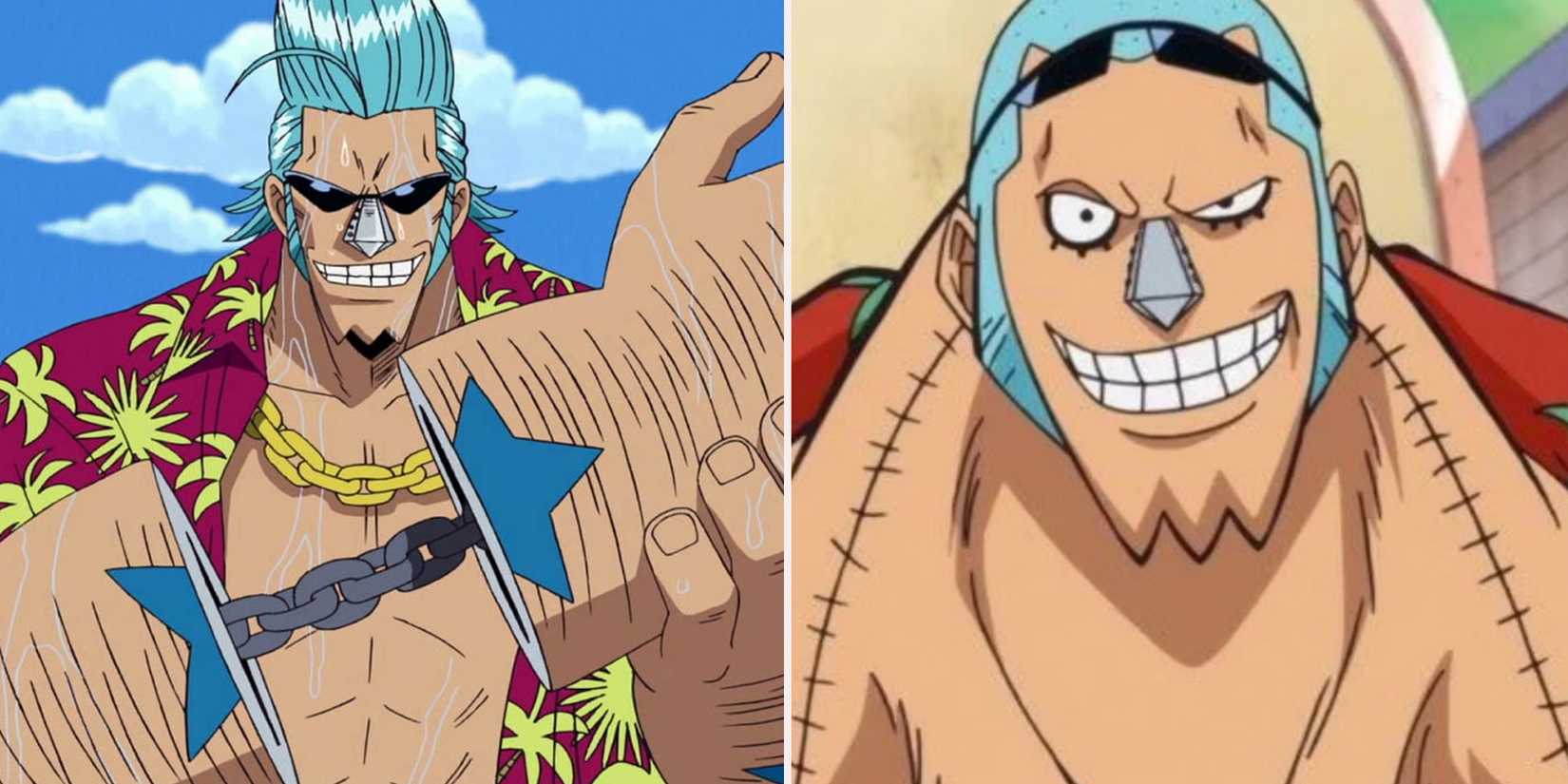 franky one piece pre and post timeskip