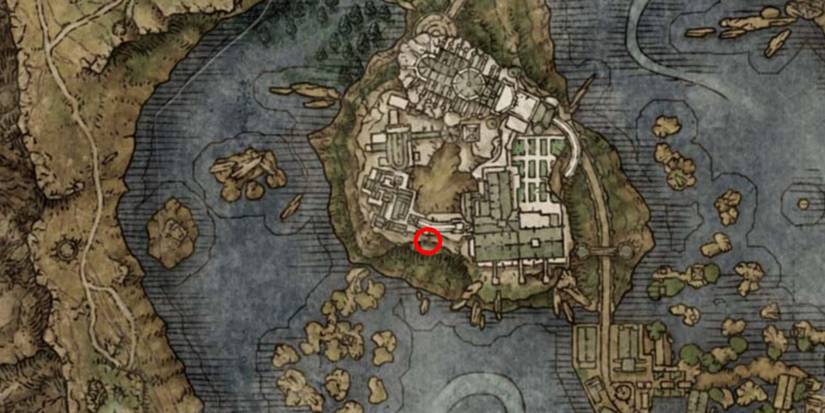 Full Moon Crossbow location on the map in Elden Ring