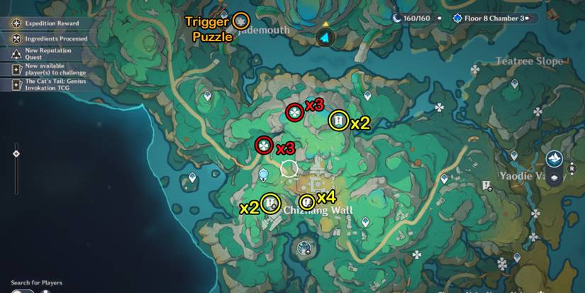 genshin impact clearwater jade location in chizhang wall