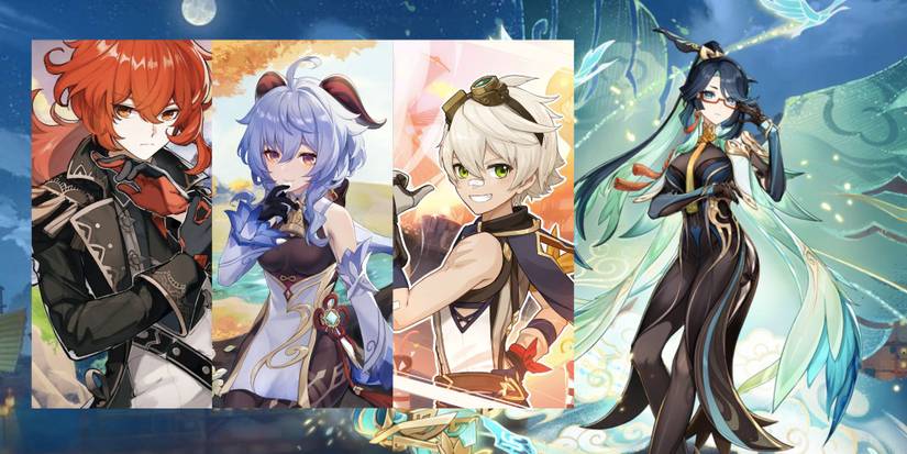 Genshin Impact Xianyun + Diluc + Ganyu + Bennett