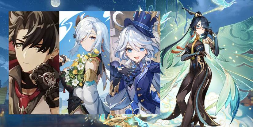 Genshin Impact Xianyun + Wriothesley + Shenhe + Furina