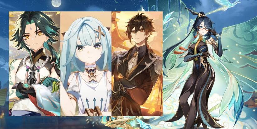 Genshin Impact Xianyun + Xiao + Faruzan + Zhongli