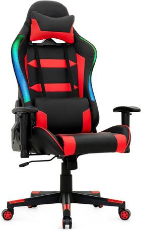 Giantex Gaming Chair with RGB LED Lights