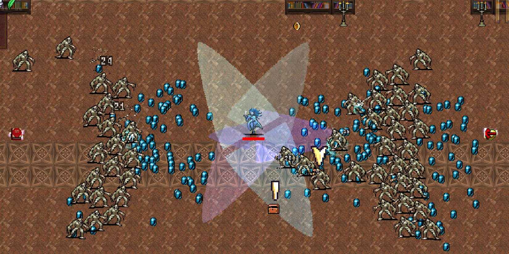 She-Moon using Glass Fandango In Vampire Survivors