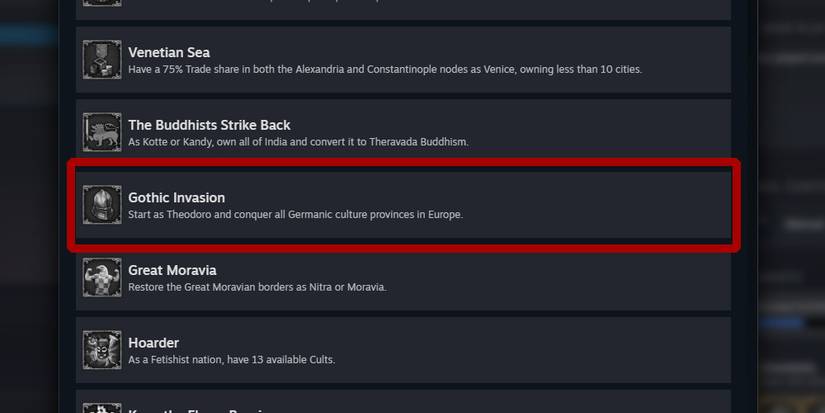 Gothic Invation Europa Universalis 4: Hardest Achievements To Unlock