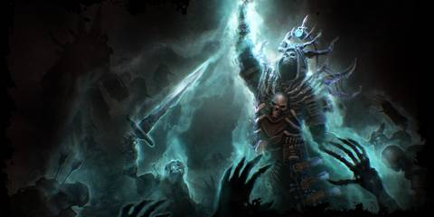 A necromancer in Grim Dawn