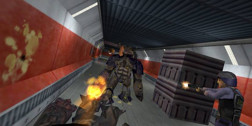 police firing enemy damage