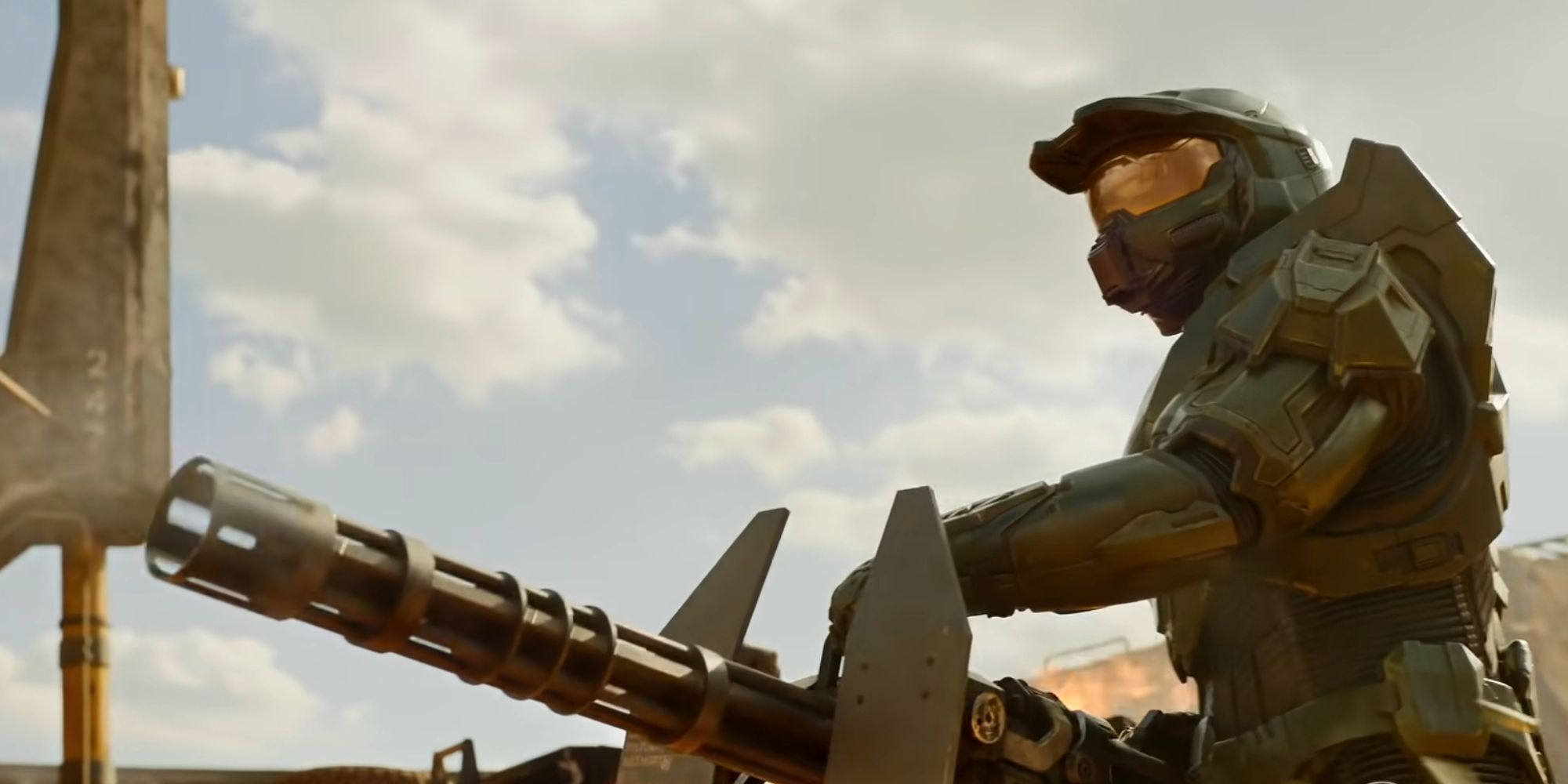 Snippet of Master Chief in Halo TV series