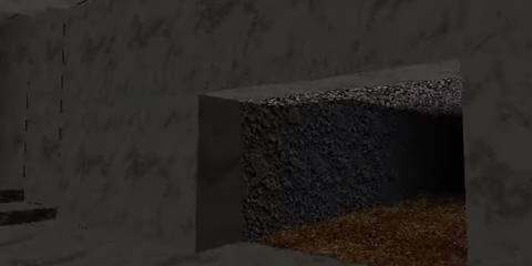 the player running through a dungeon in king's field