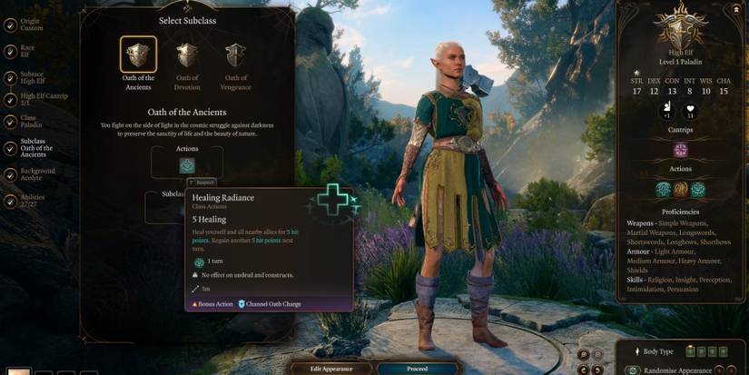 healing radiance healing spell baldur's gate 3