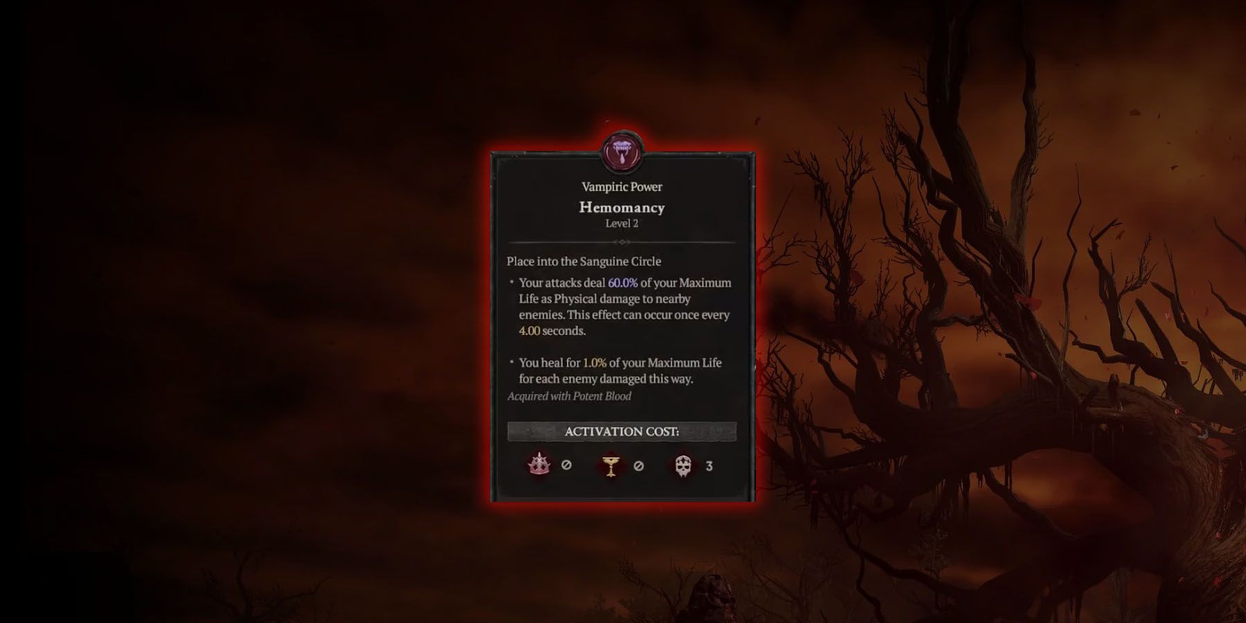 Diablo 4 Best Minor Vampiric Powers Ranked   Hemomancy 