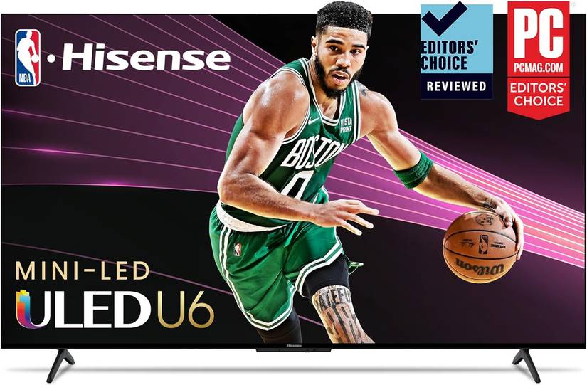 Hisense 65-Inch Class U6 Series Mini-LED ULED 4K UHD Google Smart TV