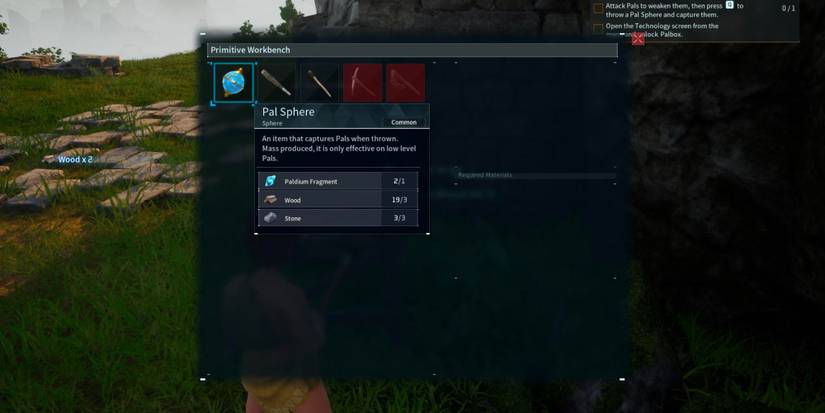 how to craft a pal sphere in palworld