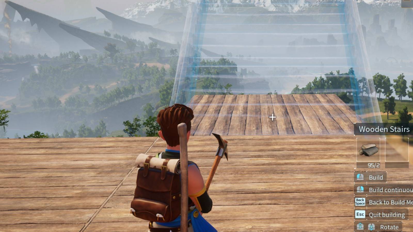 how to place stairs in palworld