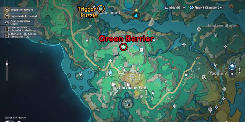 how to remove green barrier in genshin impact