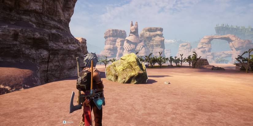 A sulfur ore vein in Palworld