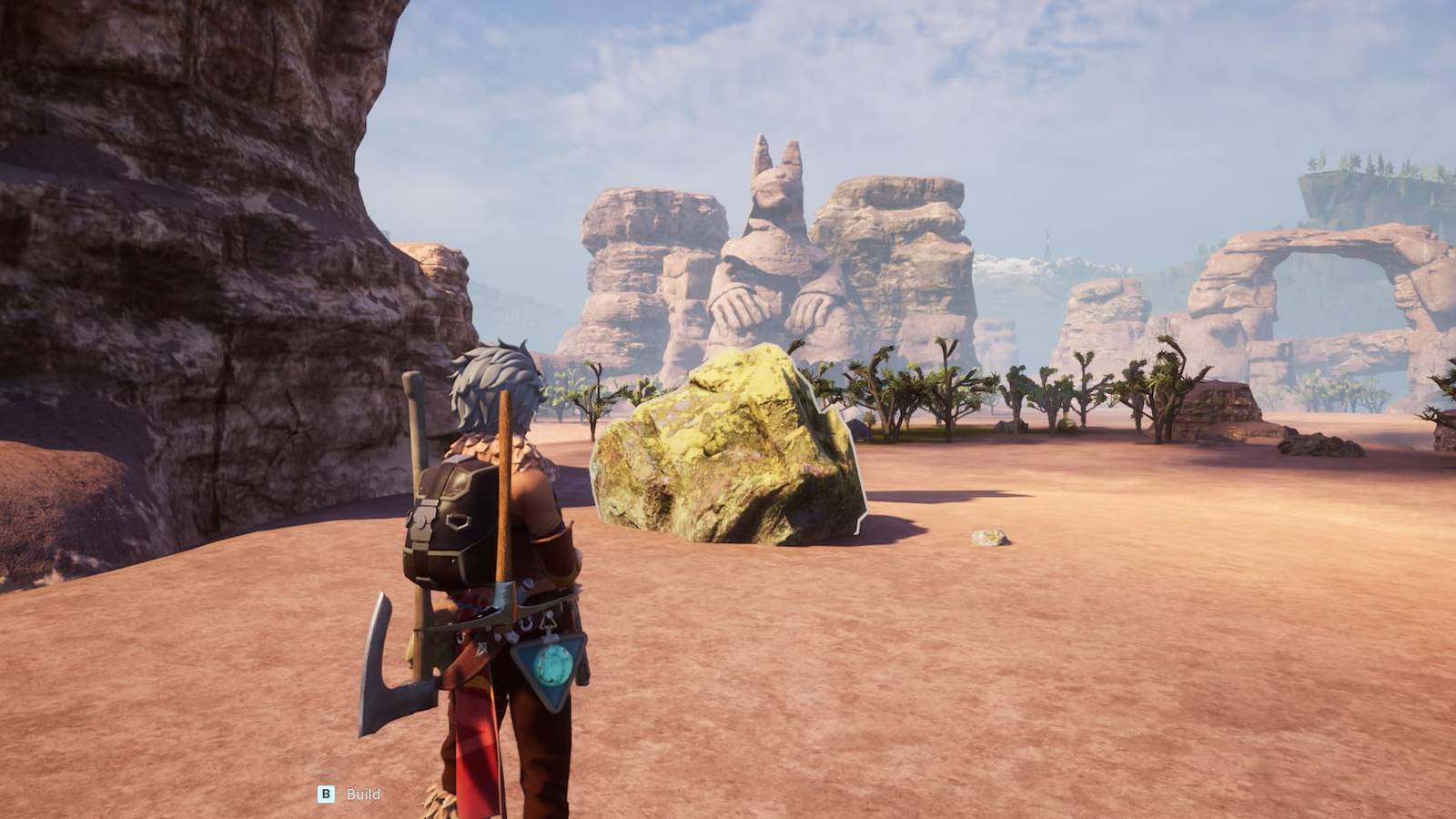 A sulfur ore vein in Palworld