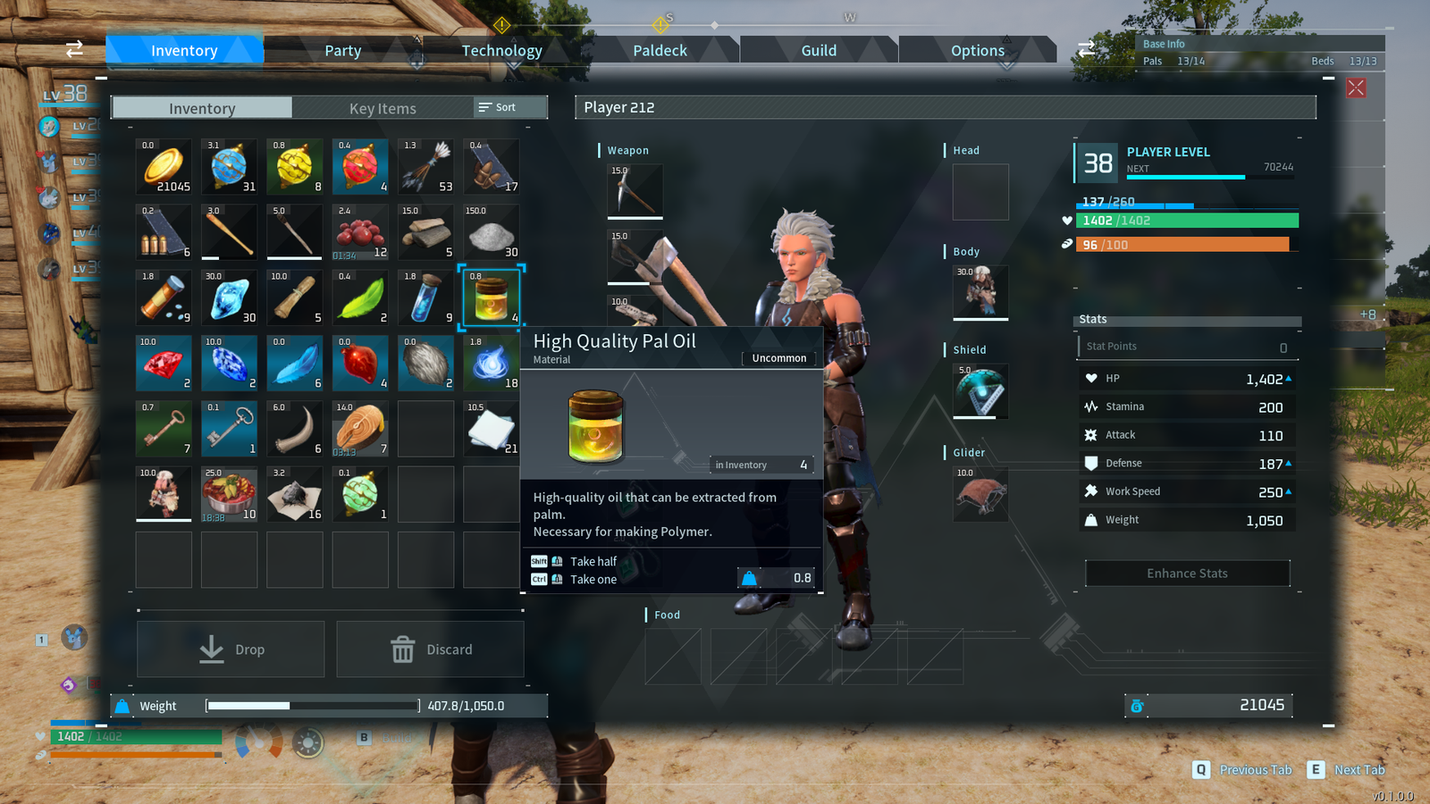 High Quality Pal Oil in Palworld