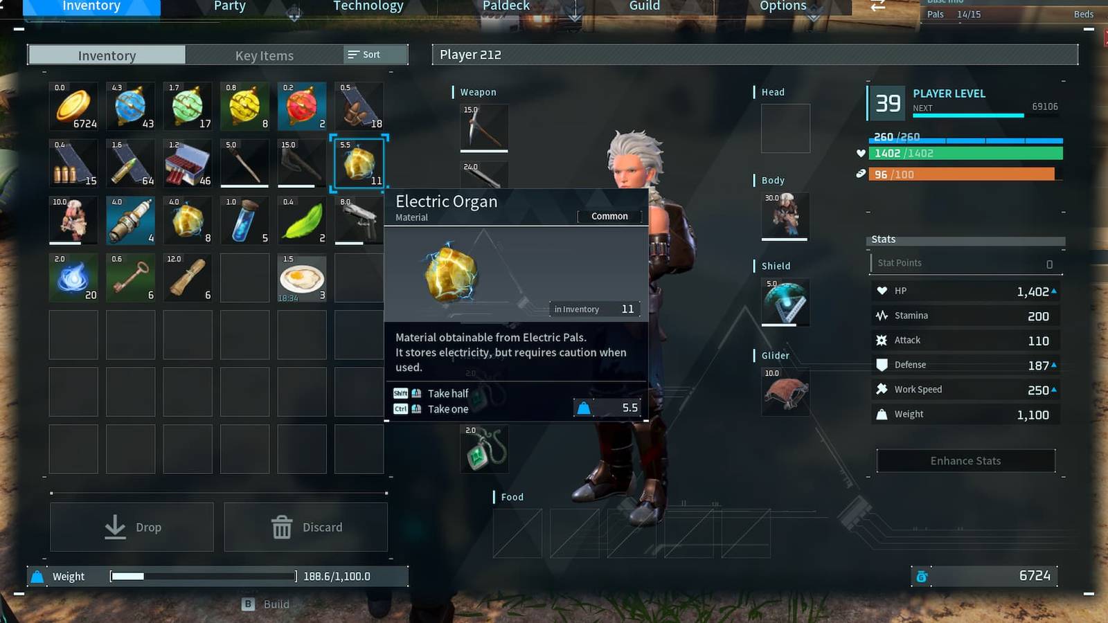 Electric Organs in Palworld