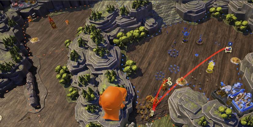 A player battling in Brass Tactics 