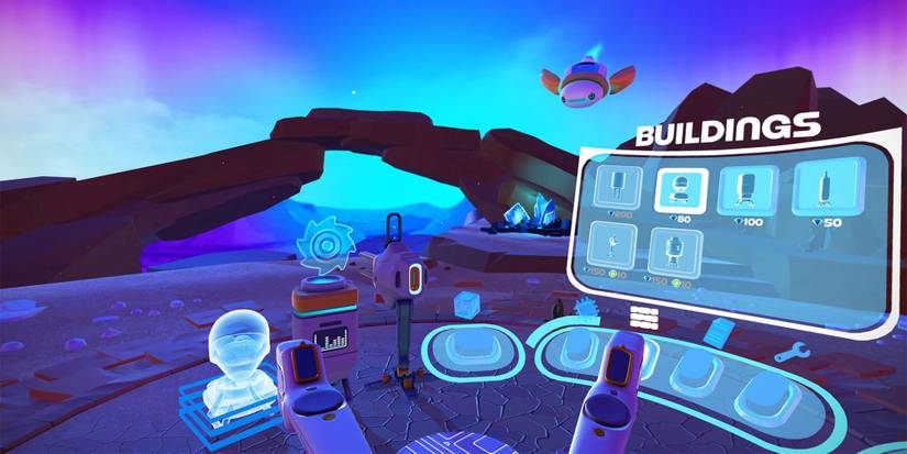 A player building in Cosmic Trip
