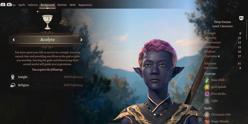 A Deep Gnome Storm Sorcerer in Baldur’s Gate 3