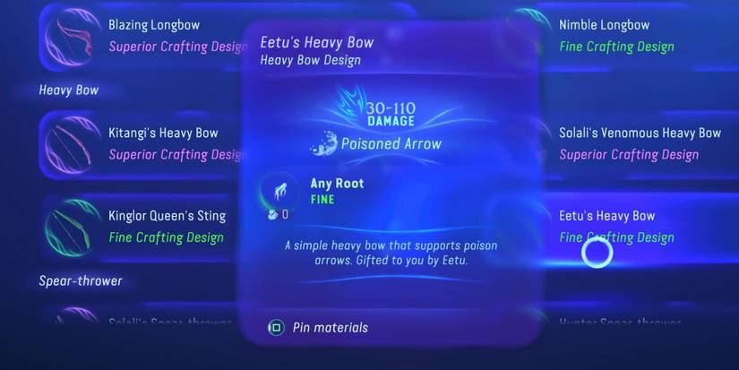 Eetu’s Heavy Bow in Avatar: Frontiers of Pandora