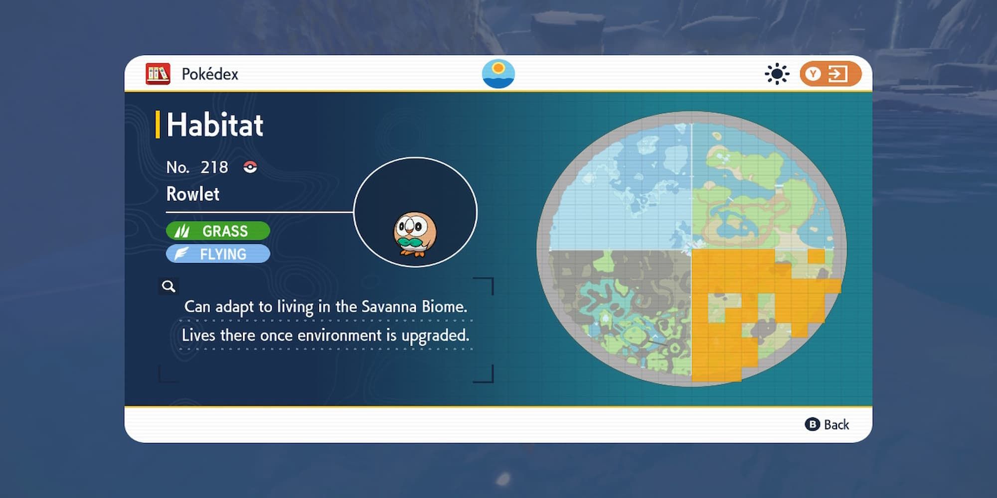 pokemon scarlet violet indigo disk rowlet location