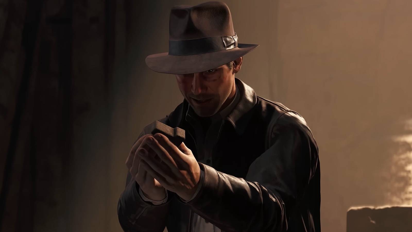 Indiana Jones And The Great Circle Holding A Relic