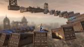 Cole traversing floating storage crates
