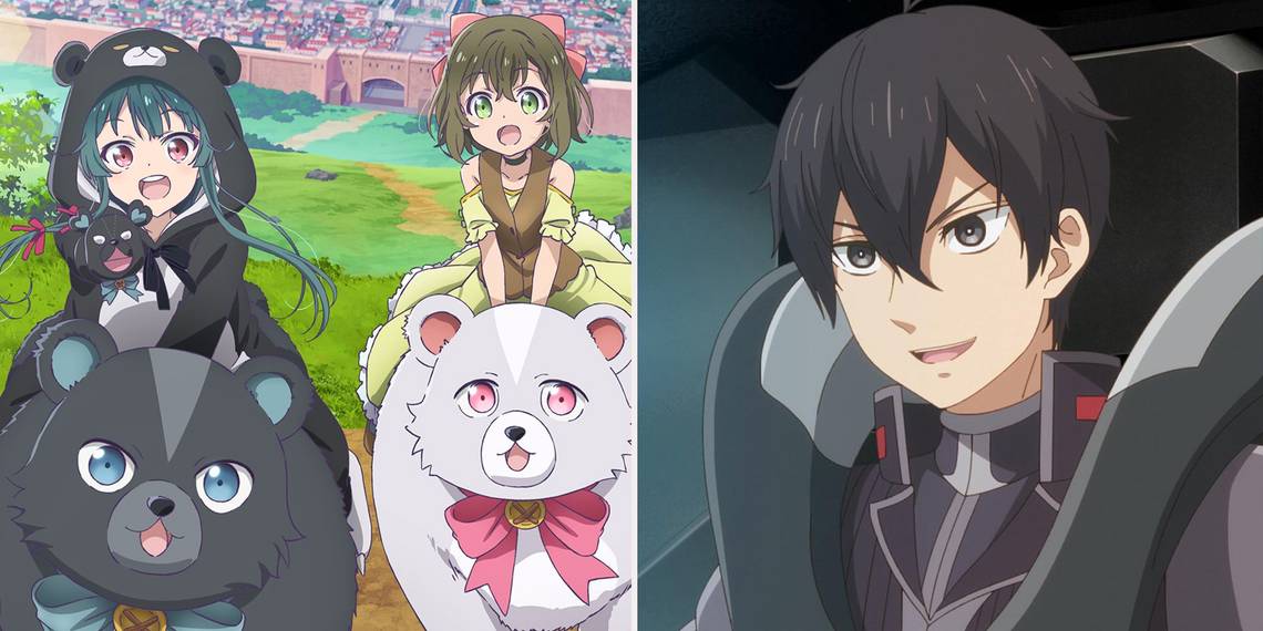 Vários personagens de animes isekai ambientados em jogos