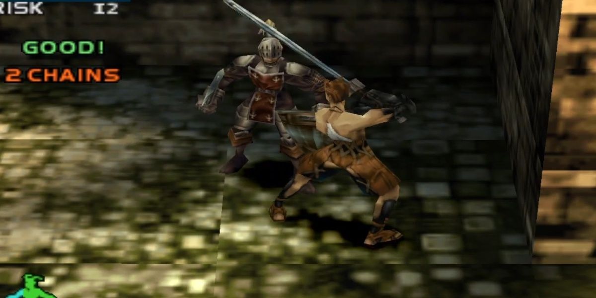 ashley fighting an enemy in vagrant story