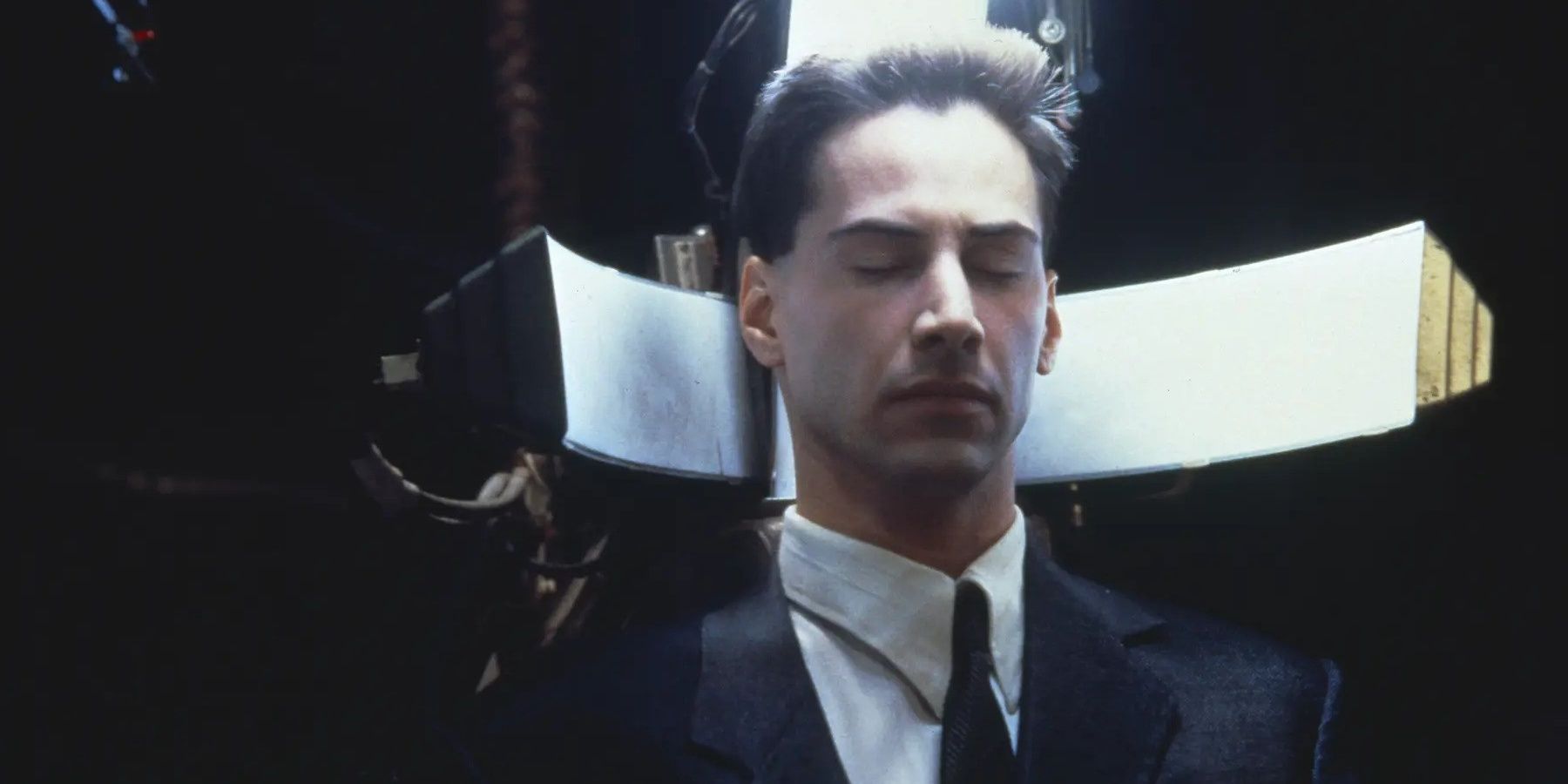 Johnny Mnemonic getting ready for a procedure