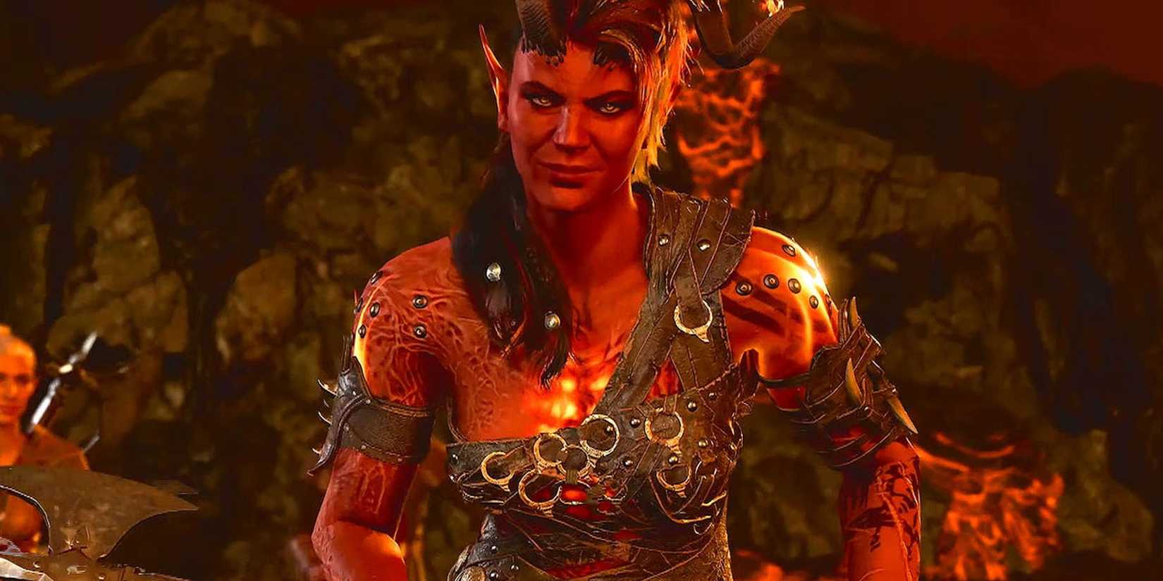 Karlach in the trailer