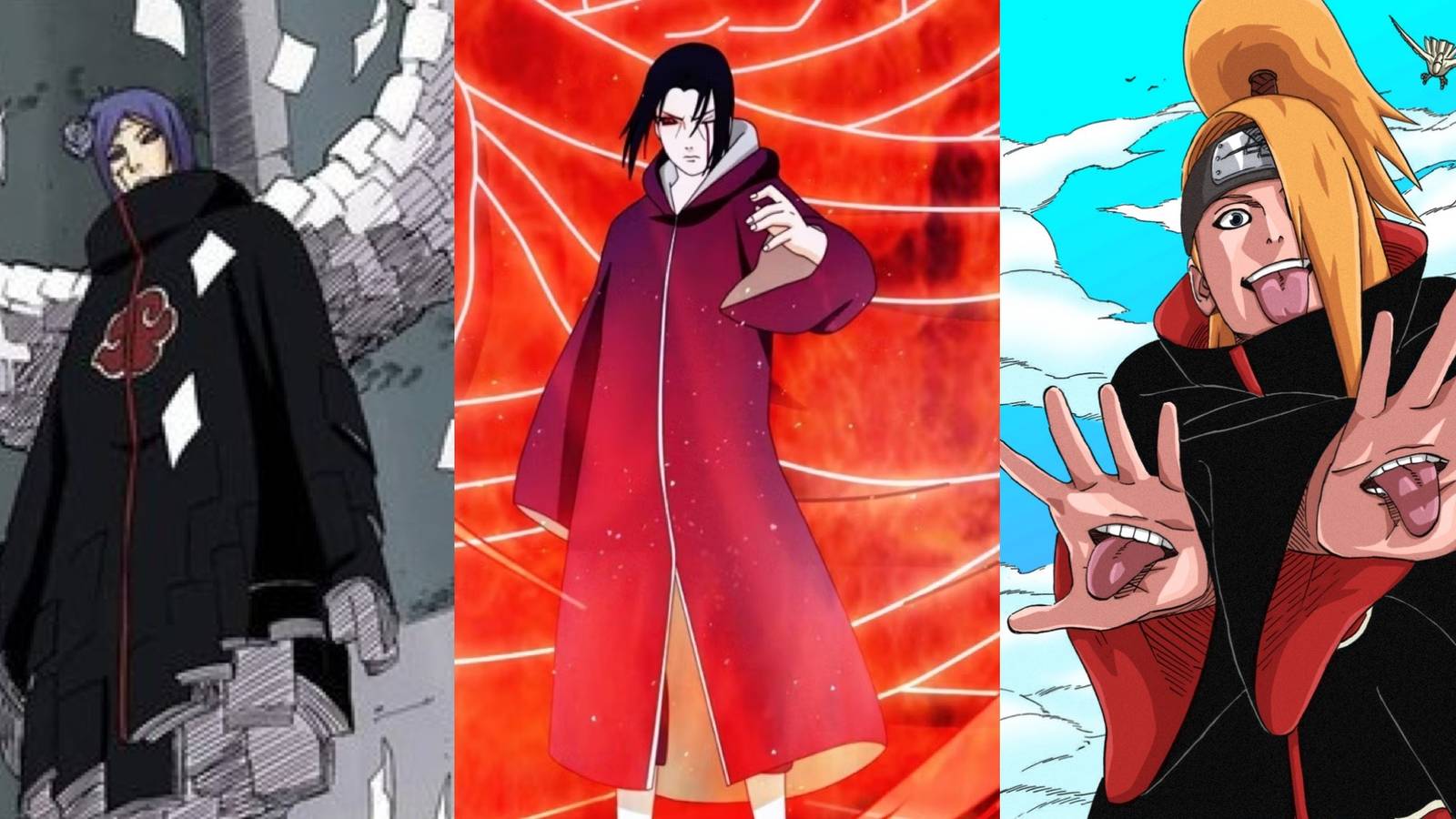 konan itachi uchiha deidara naruto